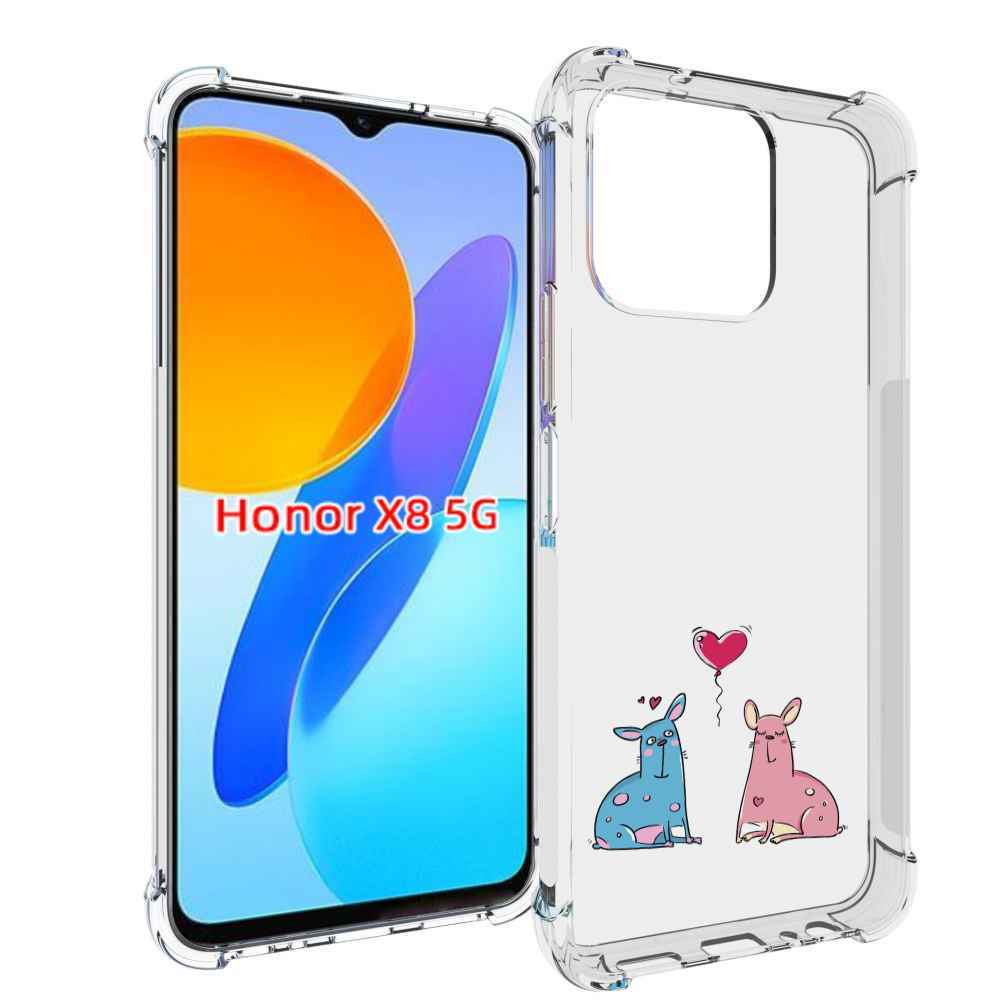 

Чехол MyPads Лама любовь для Honor X8 5G, Прозрачный, Tocco