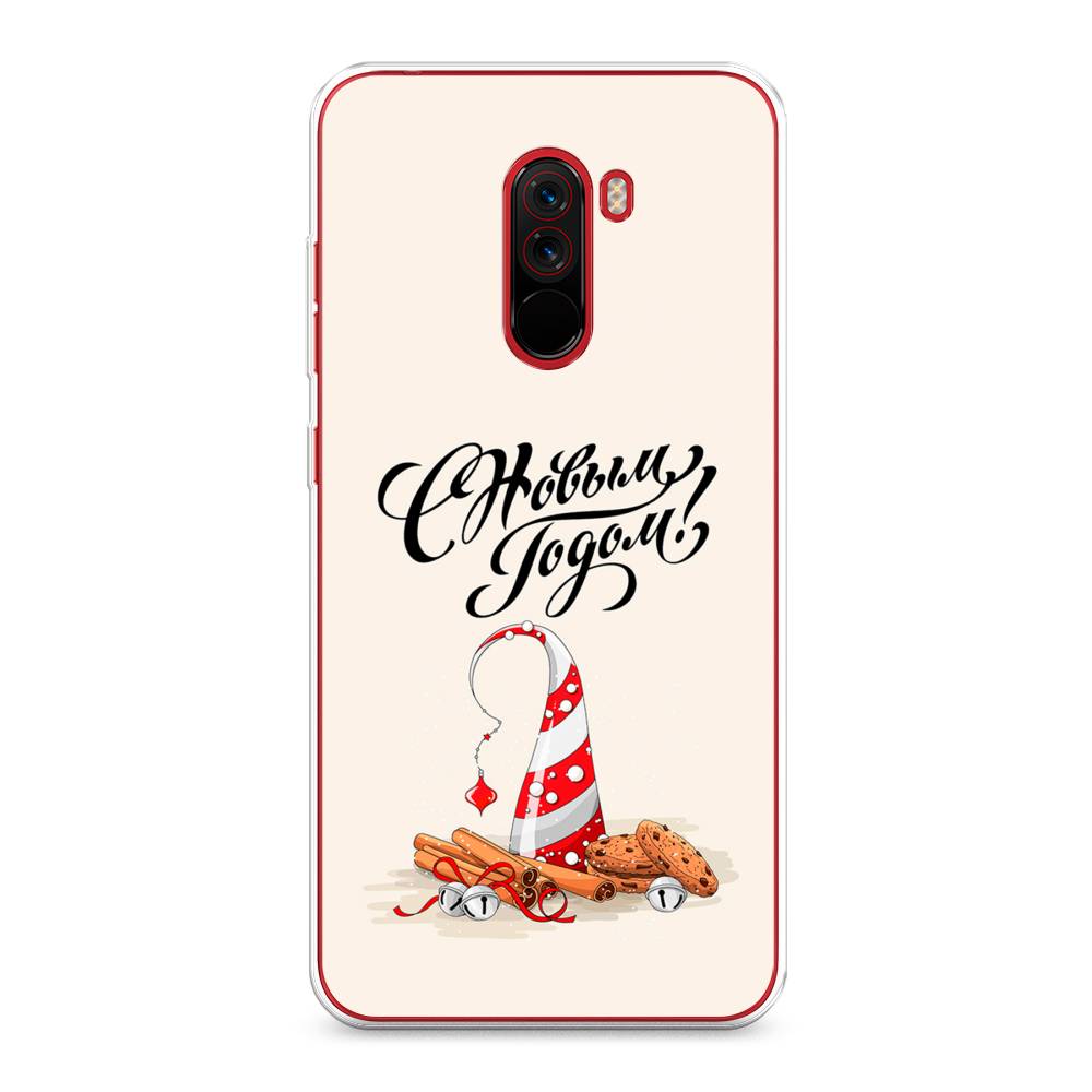 

Чехол на Xiaomi Pocophone F1 "Подарки на Новый Год", Бежевый;красный;черный, 34450-5