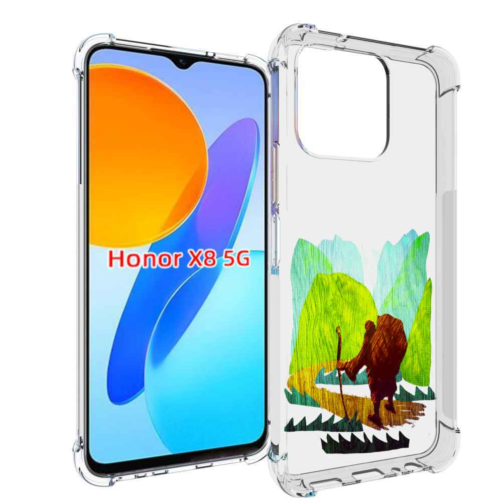 

Чехол MyPads Лесная тропа для Honor X8 5G, Прозрачный, Tocco