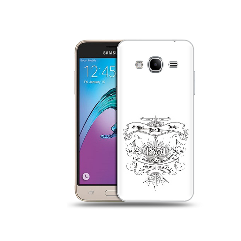 

Чехол MyPads Tocco для Samsung Galaxy J3 (2016) логотип 1851 год (PT29089.580.444), Прозрачный, Tocco