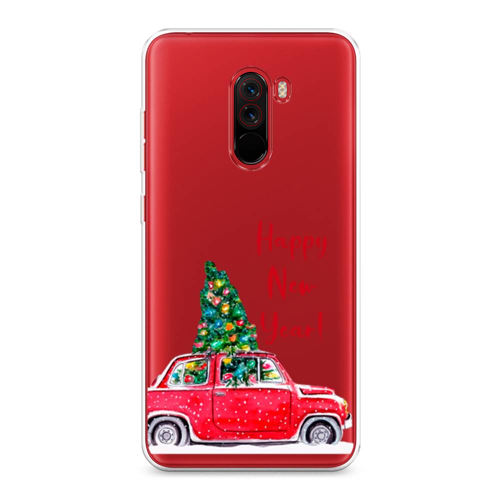 

Чехол на Xiaomi Pocophone F1 "Happy New Year", Красный;зеленый, 34450-5