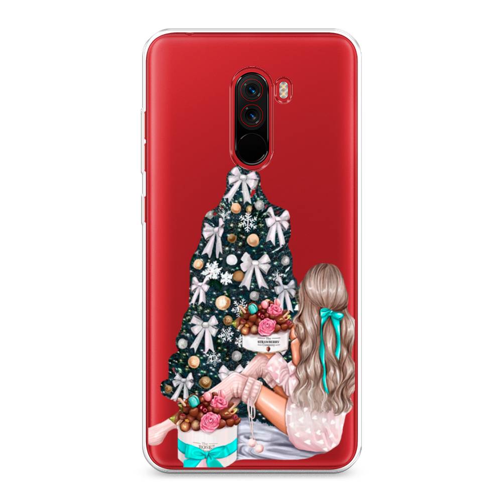 

Чехол на Xiaomi Pocophone F1 "New Year", Зеленый;бежевый;голубой, 34450-5