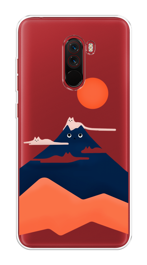 

Чехол на Xiaomi Pocophone F1 "Кот-гора", Черный;оранжевый, 34450-4