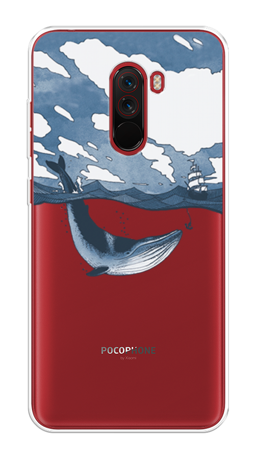 

Чехол на Xiaomi Pocophone F1 "Большой кит", Синий, 34450-1