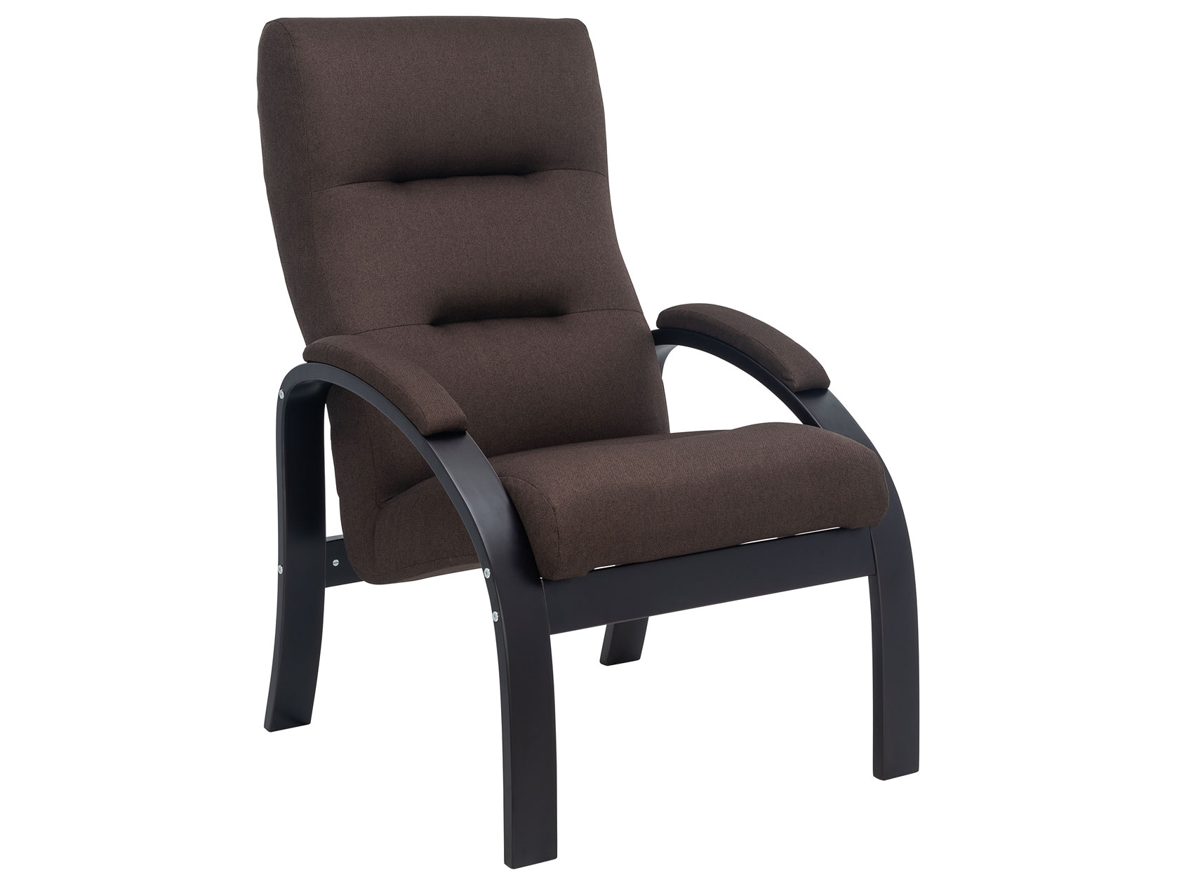 фото Кресло лион люкс черный/коричневый, жаккард мебель импэкс