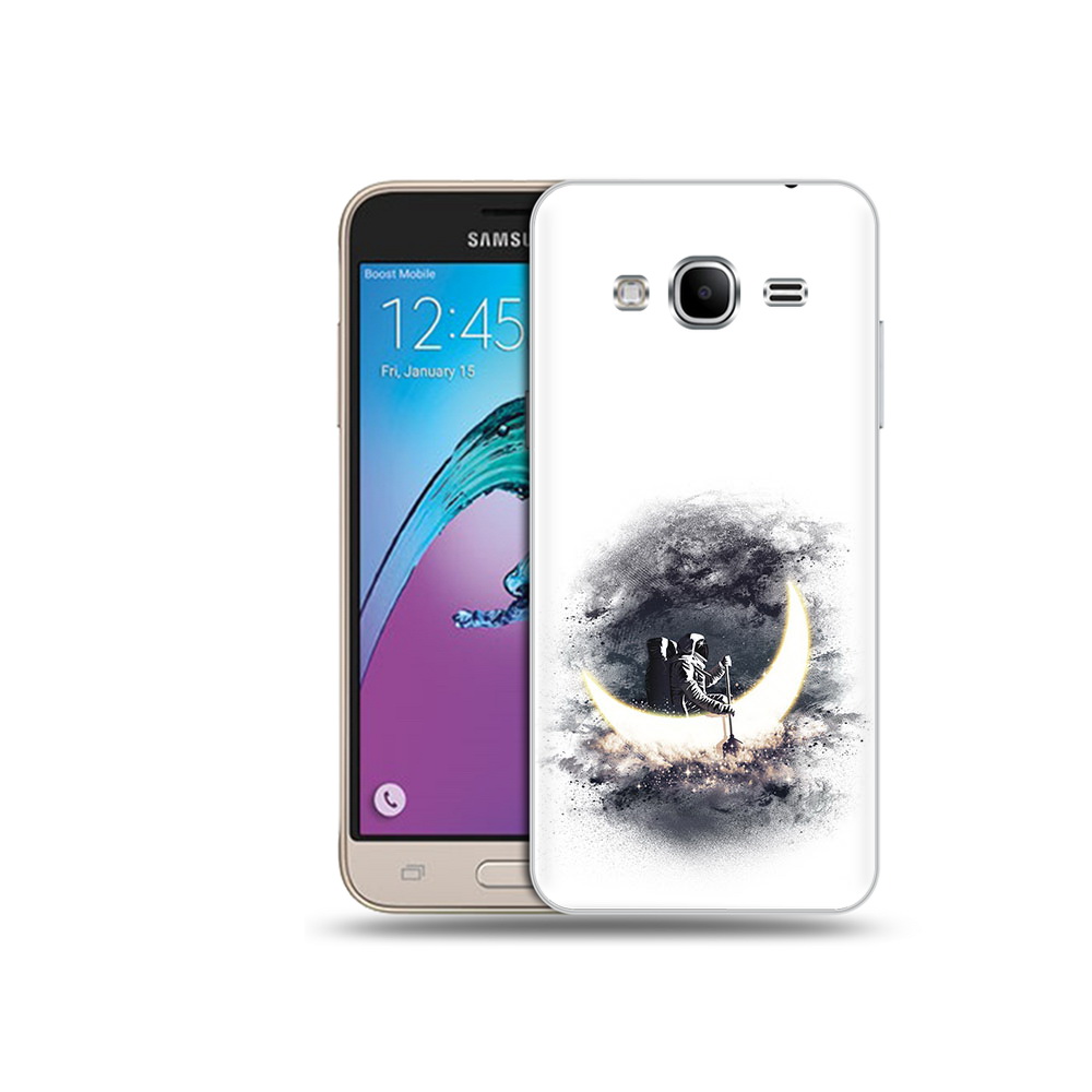 Чехол MyPads Tocco для Samsung Galaxy J3 (2016) лунный путешественник (PT29089.580.448)