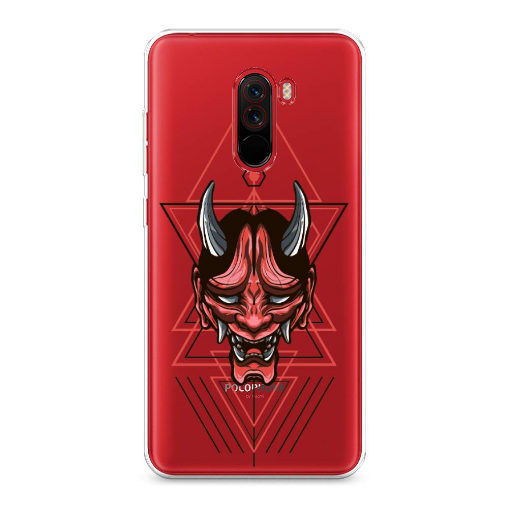 

Чехол на Xiaomi Pocophone F1 "Hanya Oni mask", Серый;красный;черный, 34450-4