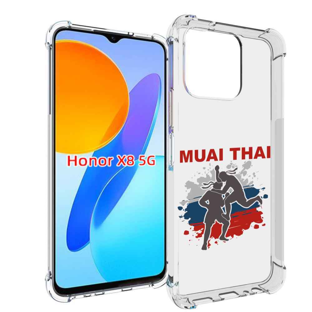 

Чехол MyPads Муайтай для Honor X8 5G, Прозрачный, Tocco