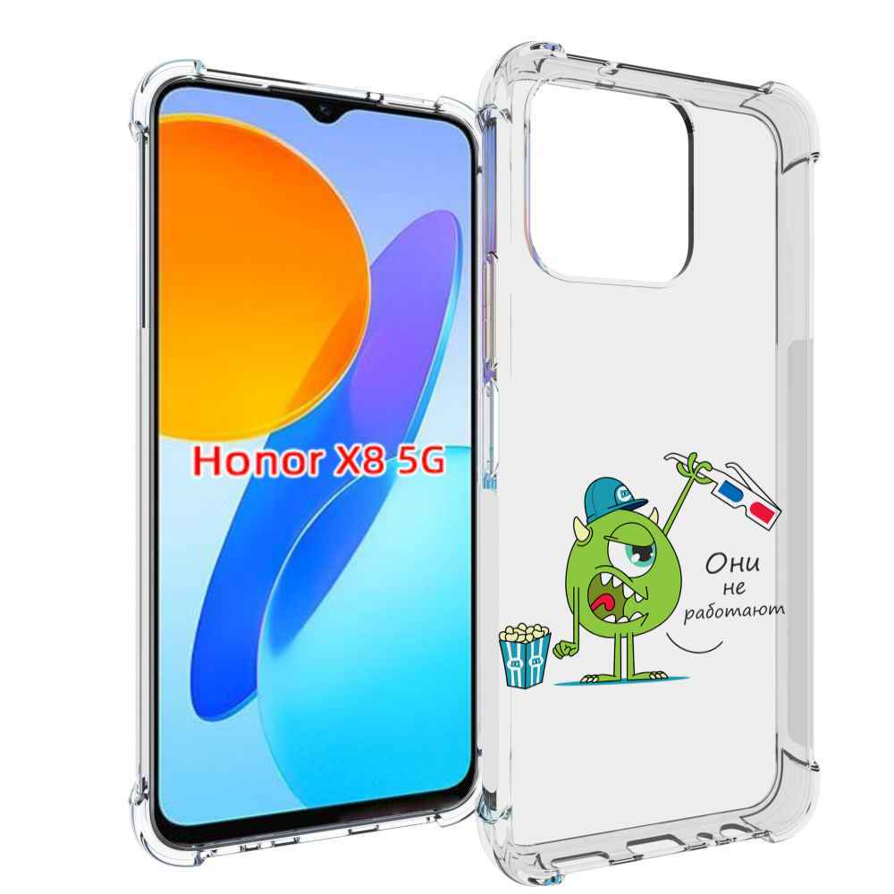 

Чехол MyPads Очки не работают для Honor X8 5G, Прозрачный, Tocco