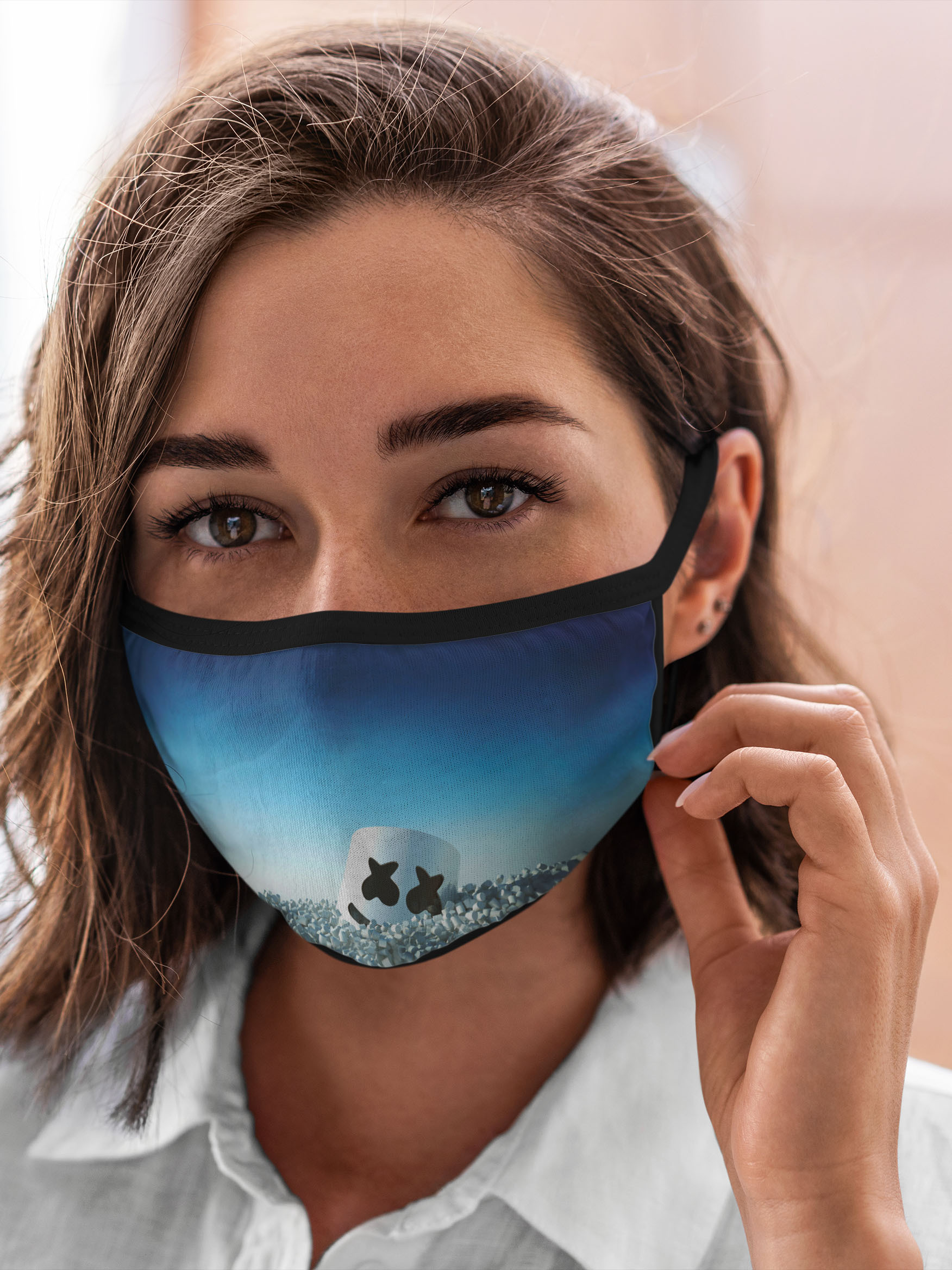 

Многоразовая маска унисекс Burnettie Клубная Marshmello, Разноцветный, Клубная Marshmello
