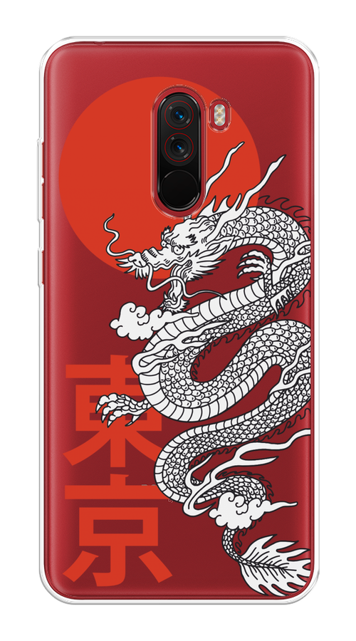 

Чехол на Xiaomi Pocophone F1 "Китайский дракон", Черный;красный;белый, 34450-1