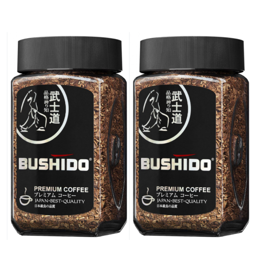 Кофе растворимый Bushido Black Katana, 2 шт по 100 г
