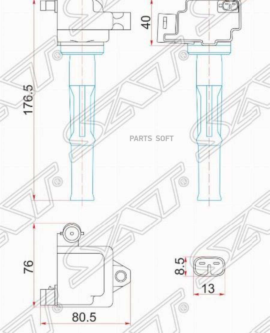 

Катушка Зажигания 5vz-Fe Vzj9#/12#, Vzn18#/21# 95- Sat арт. ST-90919-02212