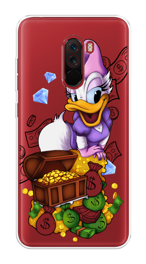 

Чехол на Xiaomi Pocophone F1 "Rich Daisy Duck", Коричневый;белый;фиолетовый, 34450-6