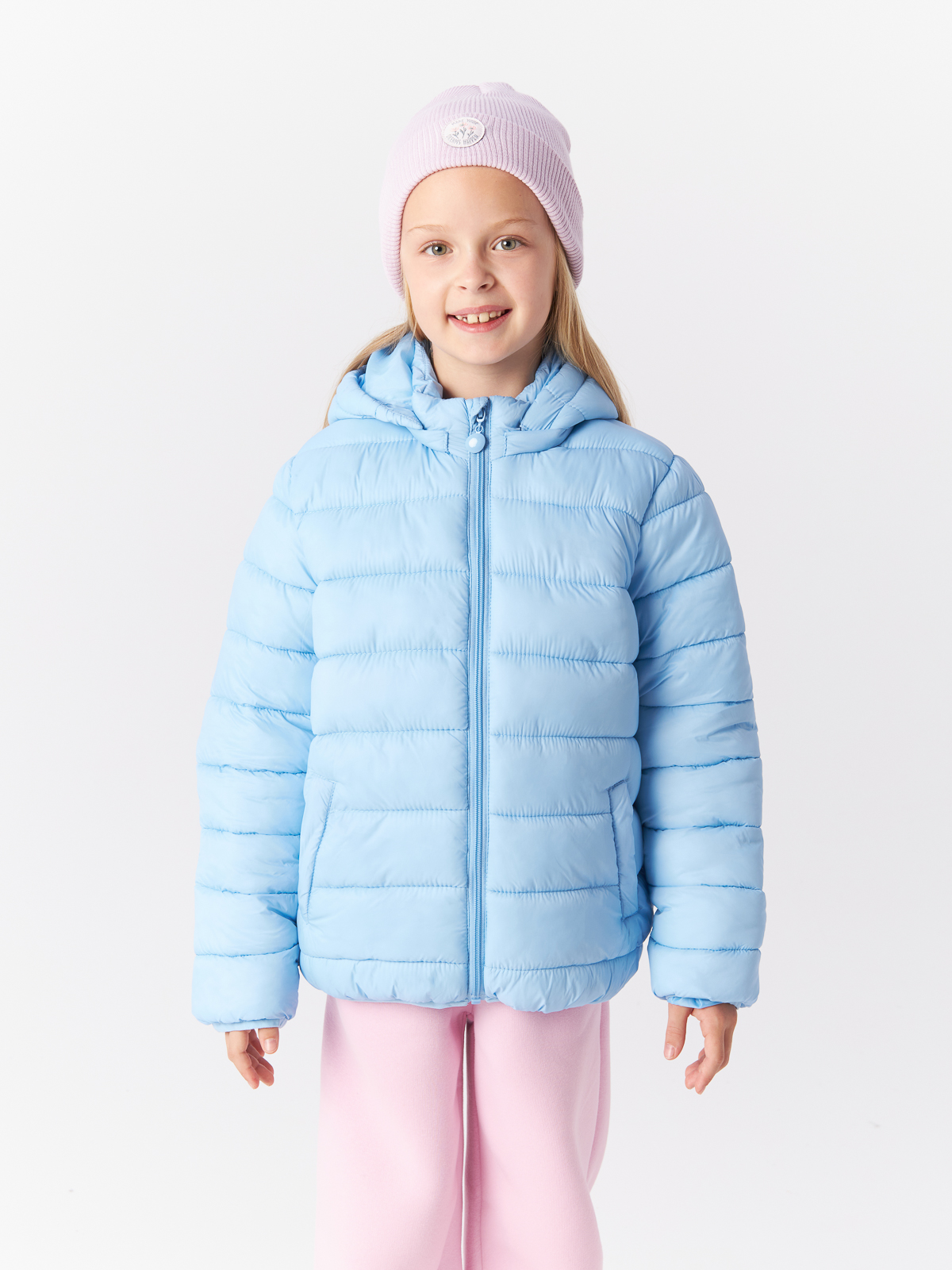Куртка Mcstyles для девочки, размер 104, SMM14, голубая