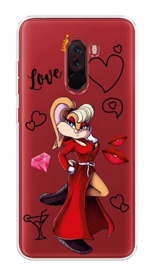 

Чехол на Xiaomi Pocophone F1 "Rich Lola Bunny", Красный;бежевый;оранжевый, 34450-6