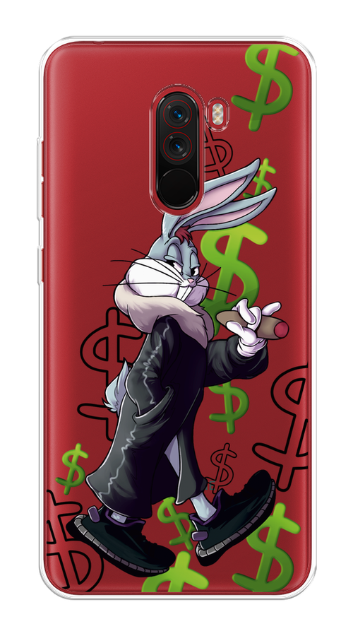 

Чехол на Xiaomi Pocophone F1 "Rich Bugs Bunny", Зеленый;черный;голубой, 34450-6