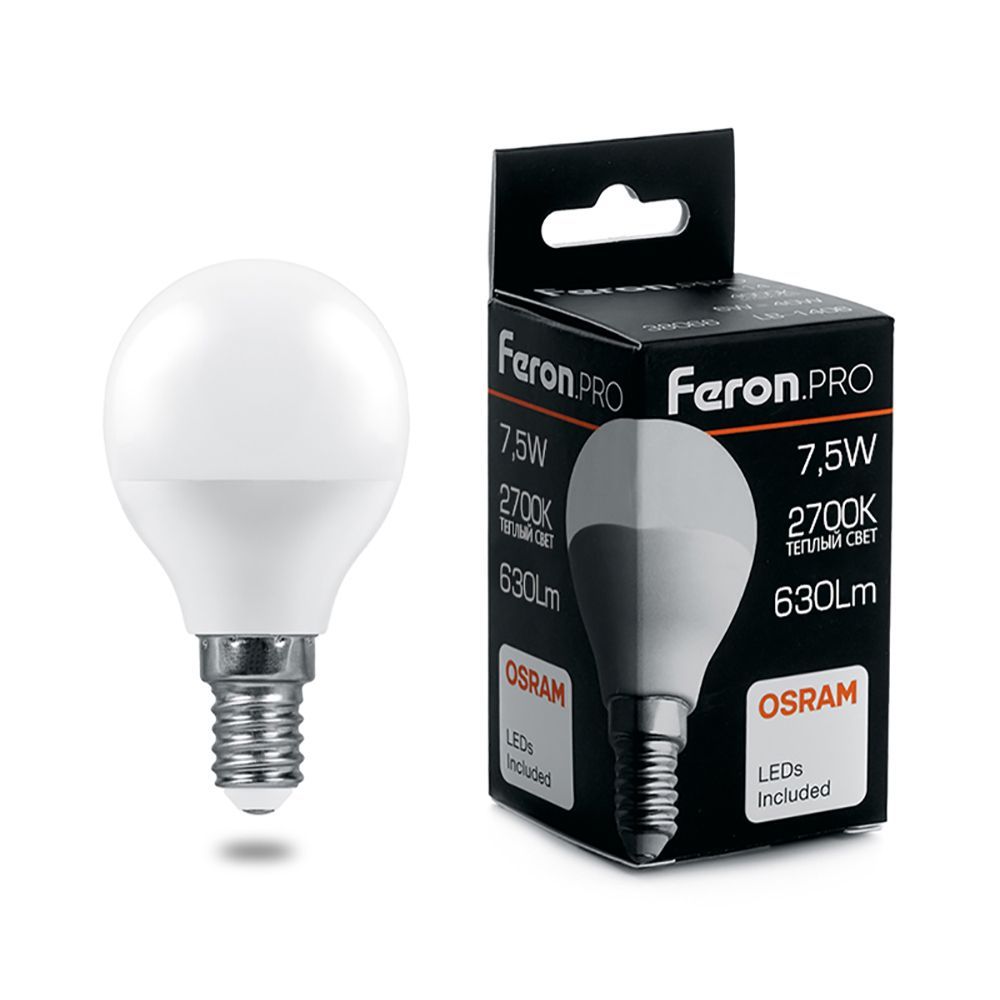 

Лампочка светодиодная FERON LB-140х30V упаковка 10 шт 38071, LB-1407