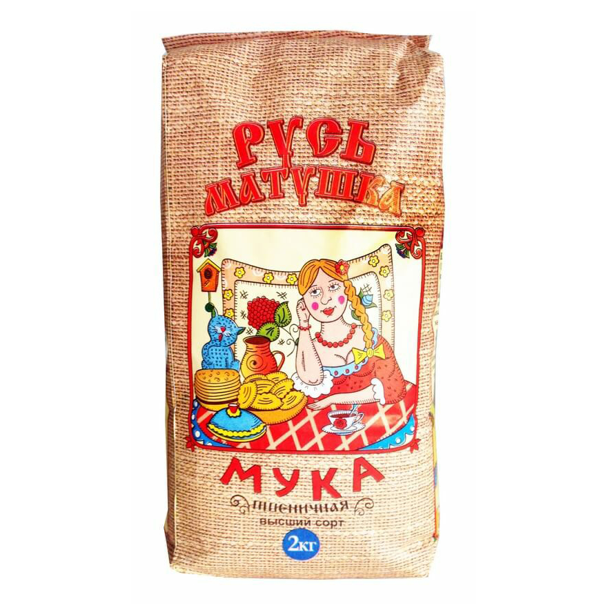 

Мука Русь Матушка пшеничная высшего сорта 2 кг