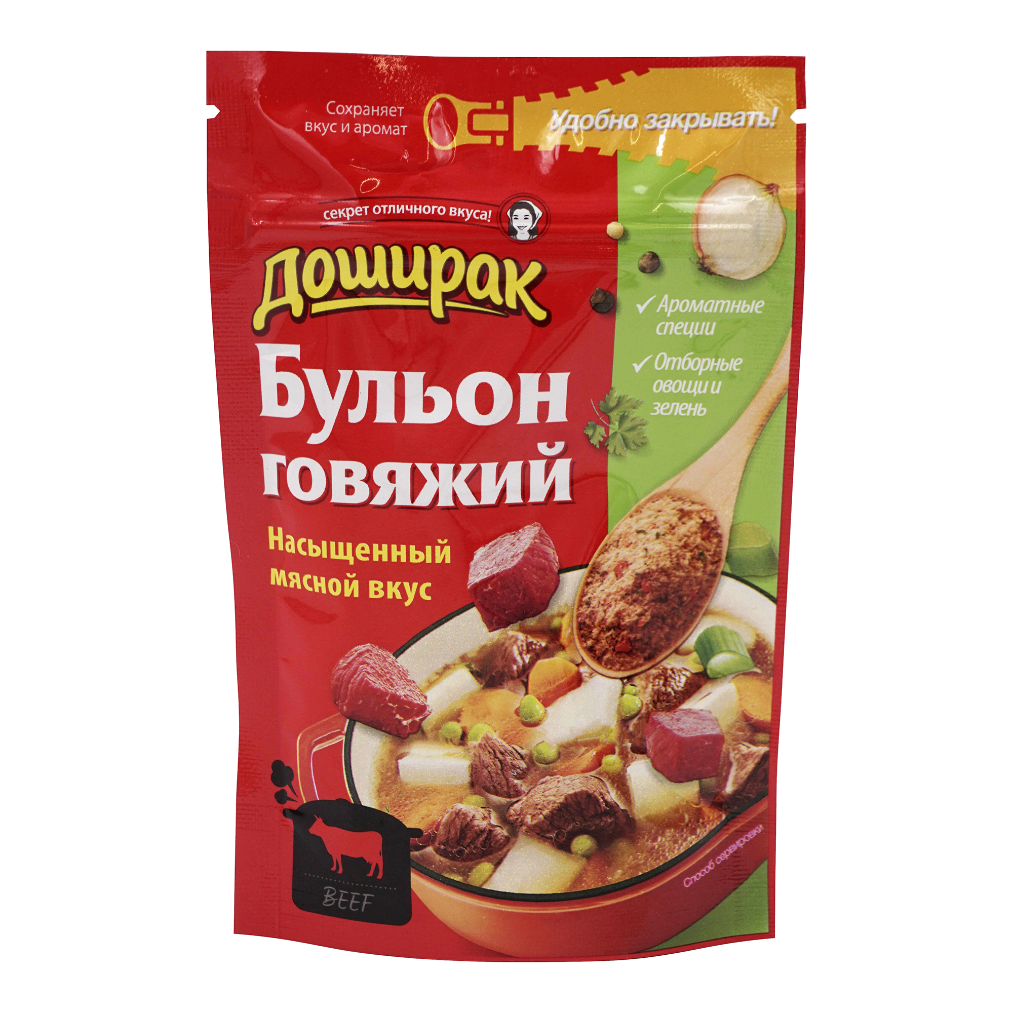 

Бульон Doshirak с говядиной быстрого приготовления 90 г