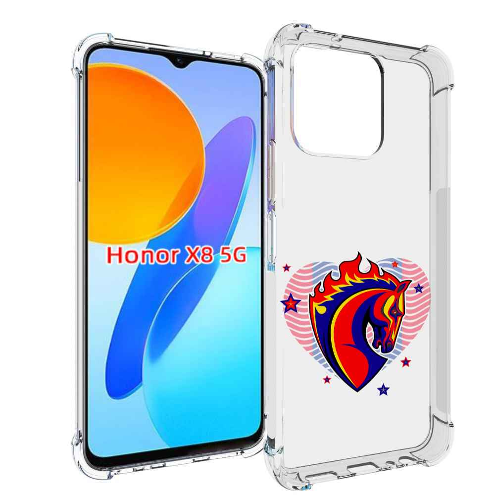 

Чехол MyPads ФК ЦСЛ Лошадь для Honor X8 5G, Прозрачный, Tocco
