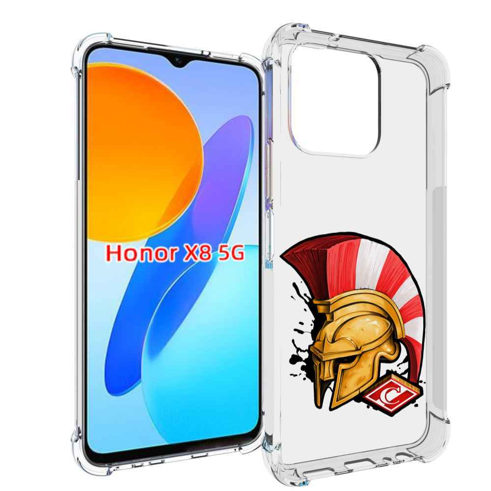 

Чехол MyPads ФК спартак шлем для Honor X8 5G, Прозрачный, Tocco