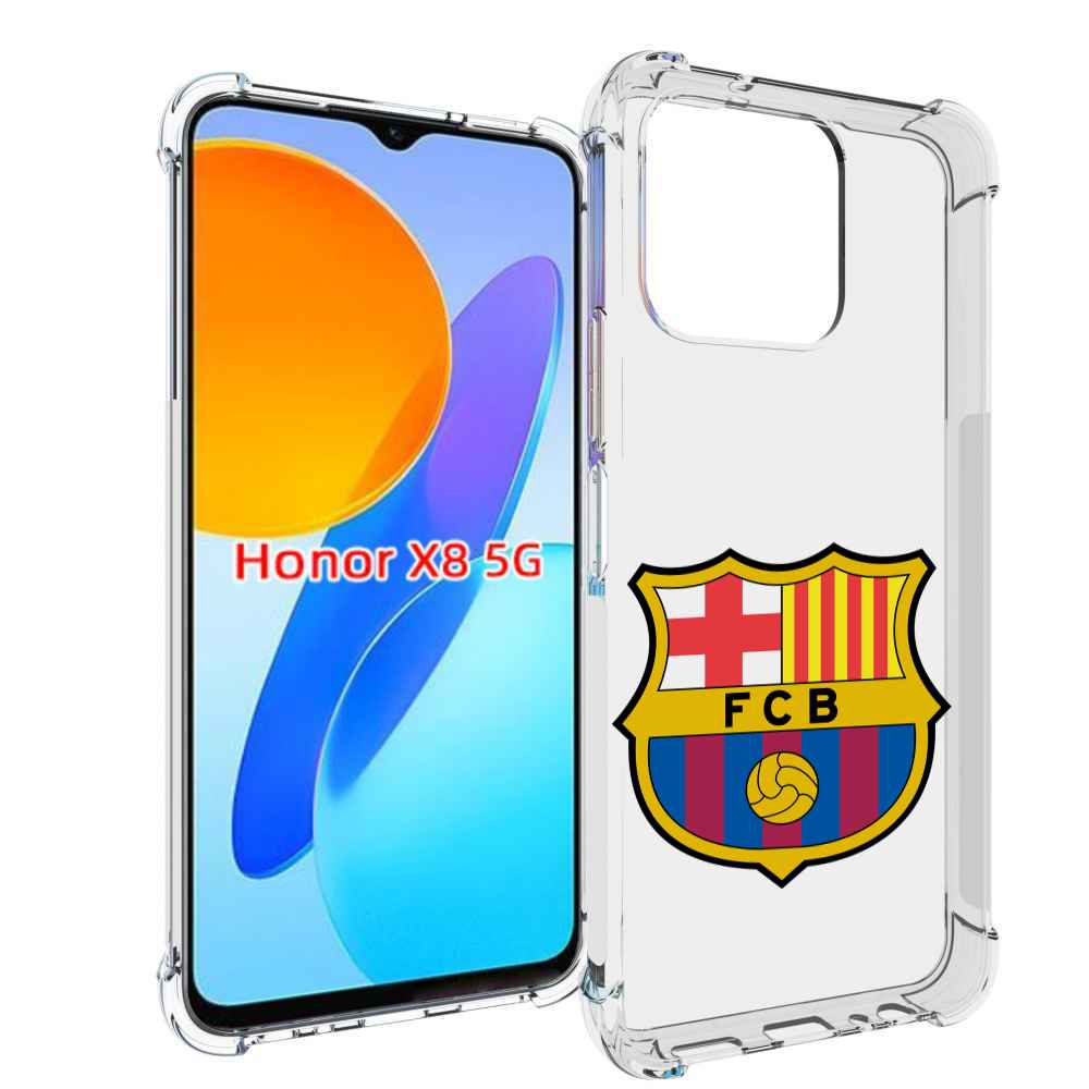 

Чехол MyPads ФК FCB Барселона для Honor X8 5G, Прозрачный, Tocco