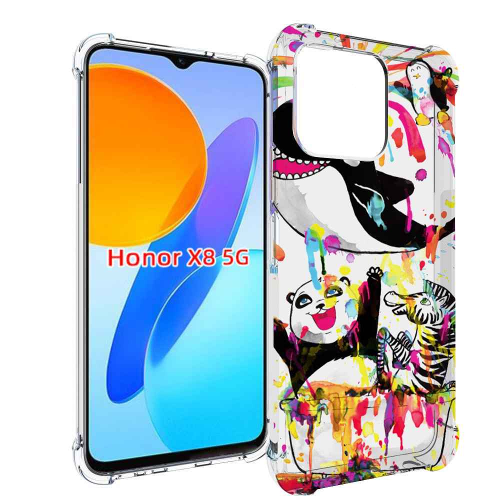

Чехол MyPads Хиппи кит для Honor X8 5G, Прозрачный, Tocco