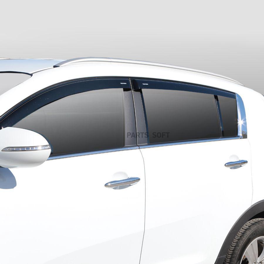 

Дефлектор накладной 4 шт VORON GLASS DEF00282 KIA SPORTAGE 2010-н.в., DEF00282
