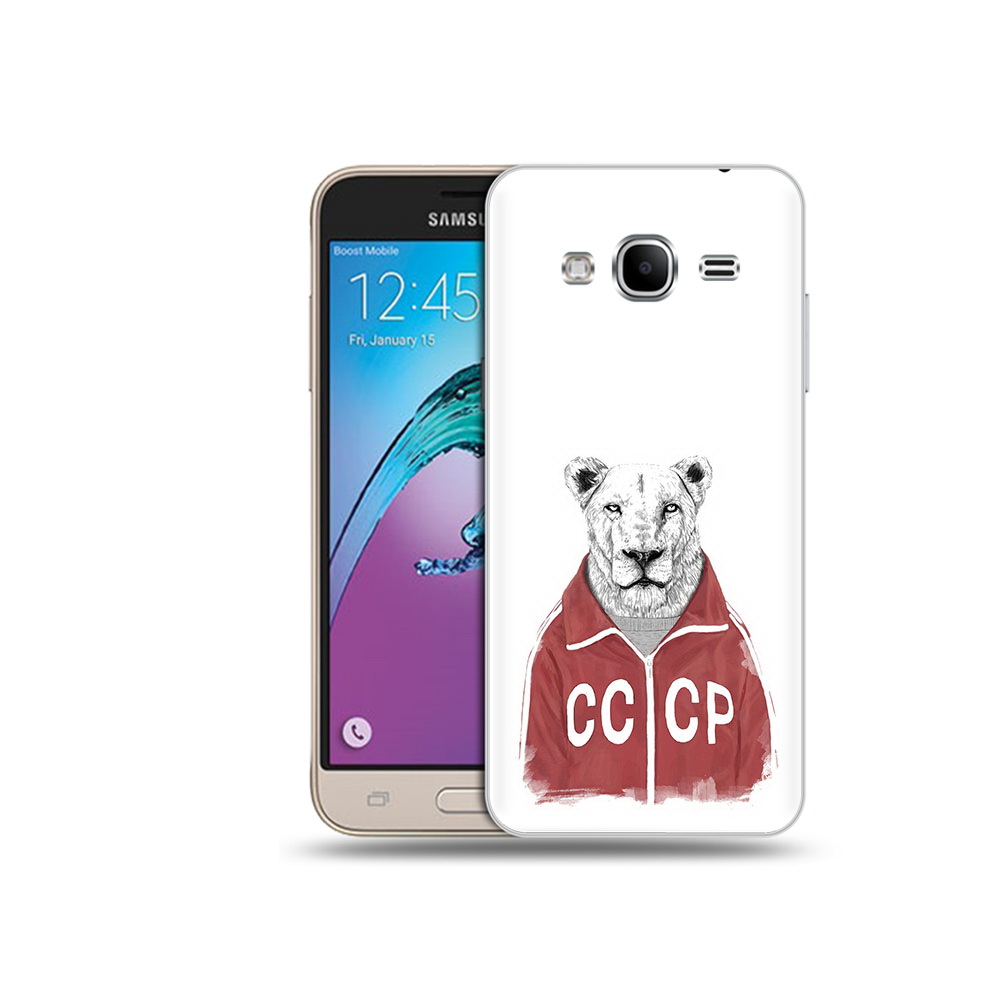 

Чехол MyPads Tocco для Samsung Galaxy J3 (2016) львица ссср (PT29089.580.450), Прозрачный, Tocco