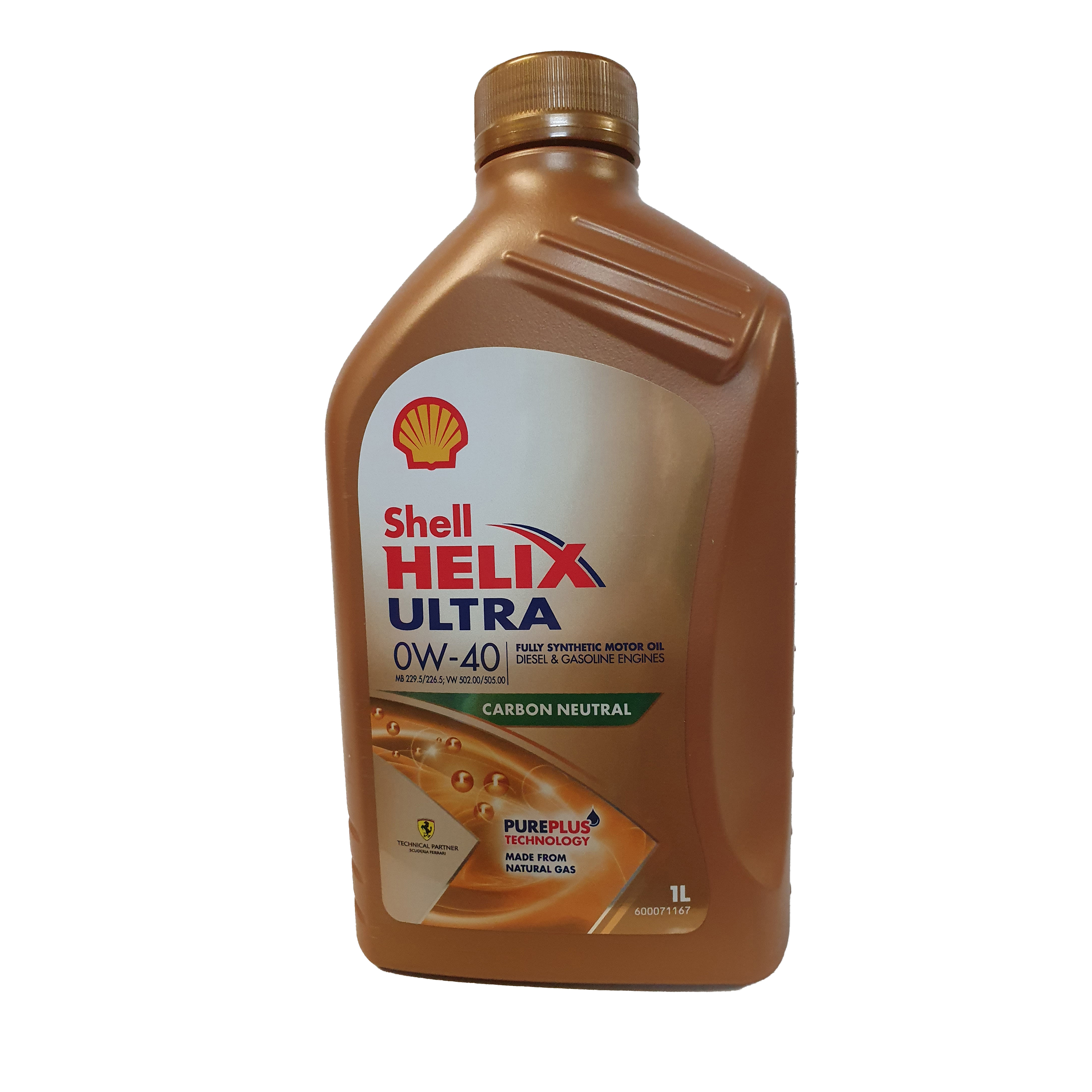 

Масло Моторноеshell Helix Ultra 0w40 1l Shell арт. 550065926