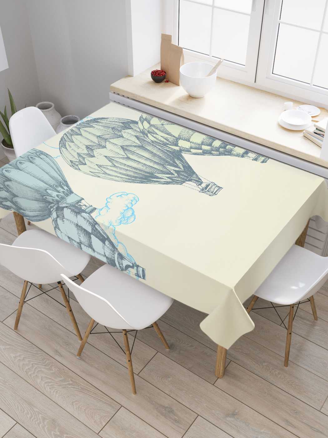 

Скатерть прямоугольная JoyArty "Скопление воздушных шаров" из сатена, 180x145 см, Серый, Скопление воздушных шаров