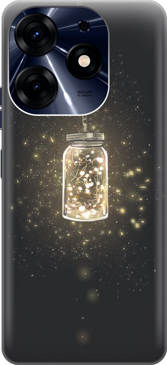 

Чехол на Tecno Spark 10 Pro "Ночной светильник", Желтый;оранжевый, 159558