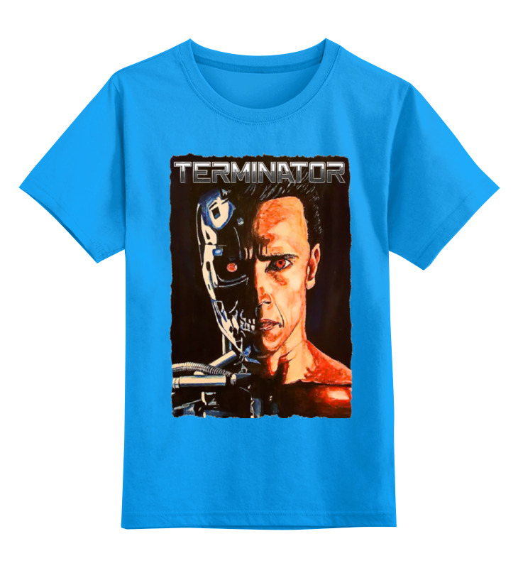 

Футболка детская Printio Terminator цв. голубой р. 164, Terminator