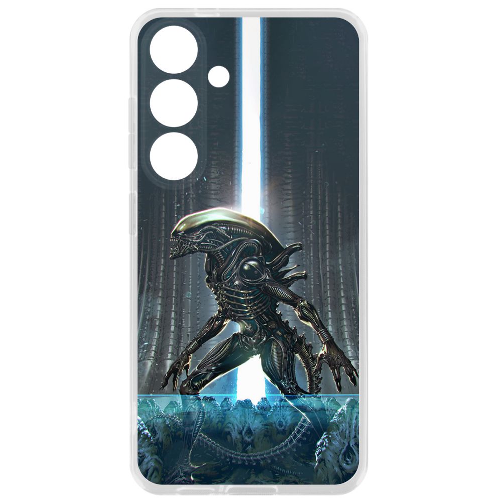 

Чехол-накладка Krutoff Clear Case Чужой. Тревога для Samsung Galaxy S24, Прозрачный