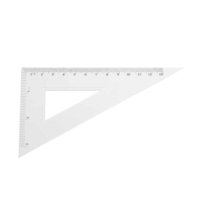 Треугольник 13 см, 30°, прозрачный, (48шт.)