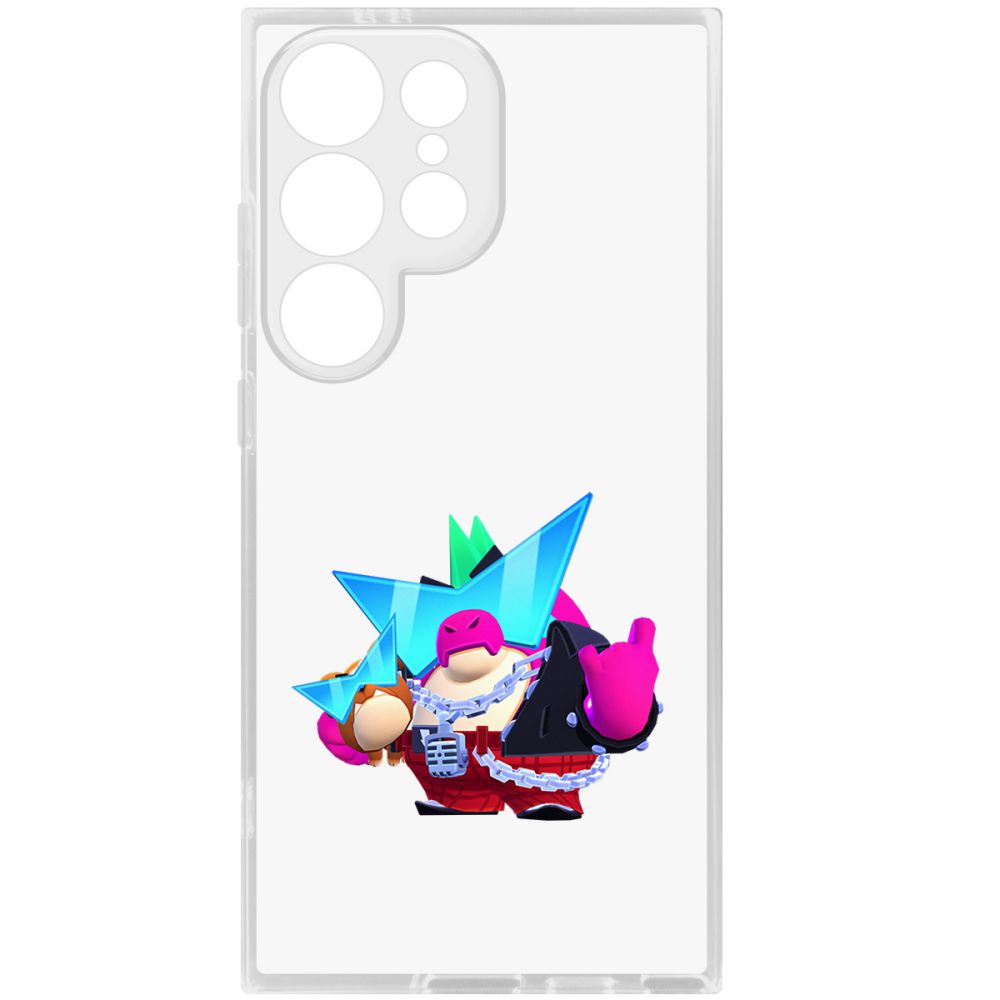 

Чехол-накладка Krutoff Clear Case Brawl Stars-Плохиш Базз для Samsung Galaxy S24 Ultra, Прозрачный