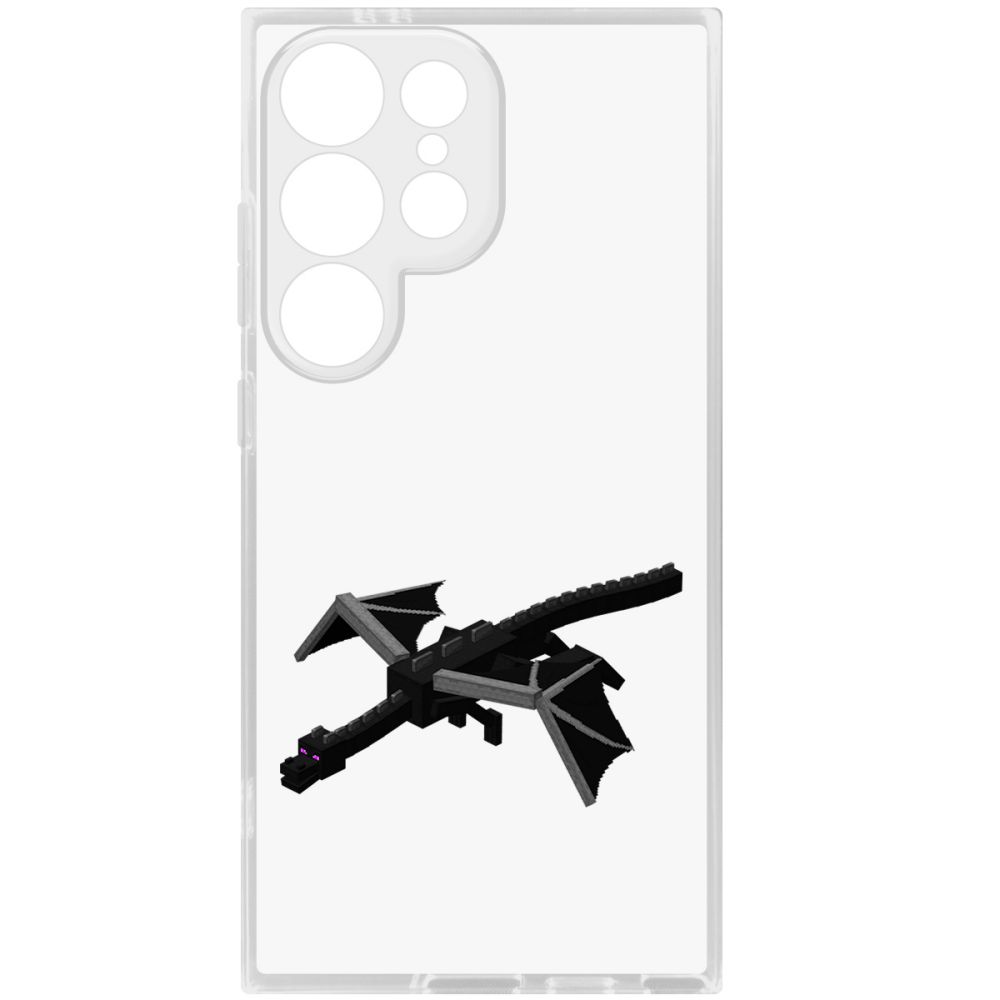 

Чехол-накладка Krutoff Clear Case Minecraft-Дракон Края для Samsung Galaxy S24 Ultra, Прозрачный