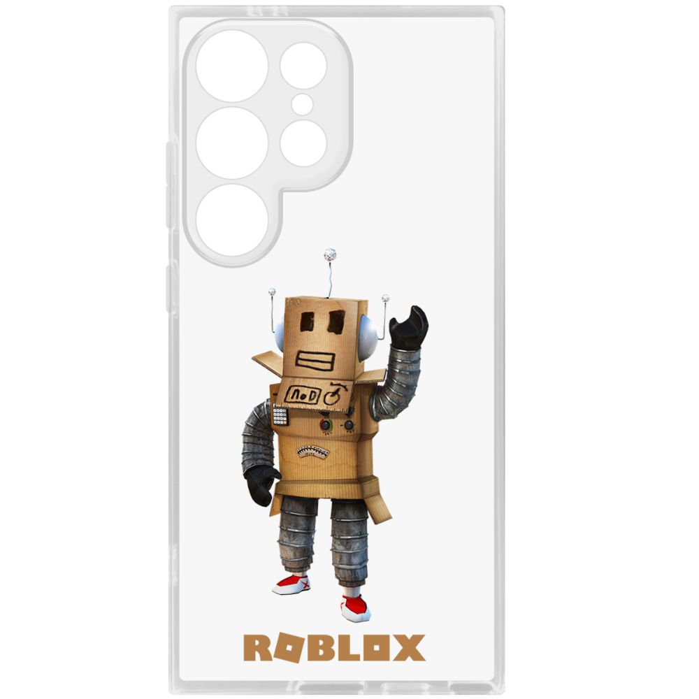 Чехол-накладка Krutoff Clear Case Roblox-Мистер Робот для Samsung Galaxy S24 Ultra