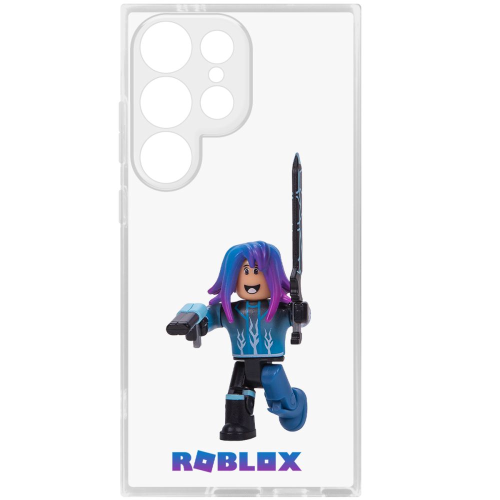 

Чехол-накладка Krutoff Clear Case Roblox-Паркурщик для Samsung Galaxy S24 Ultra, Прозрачный