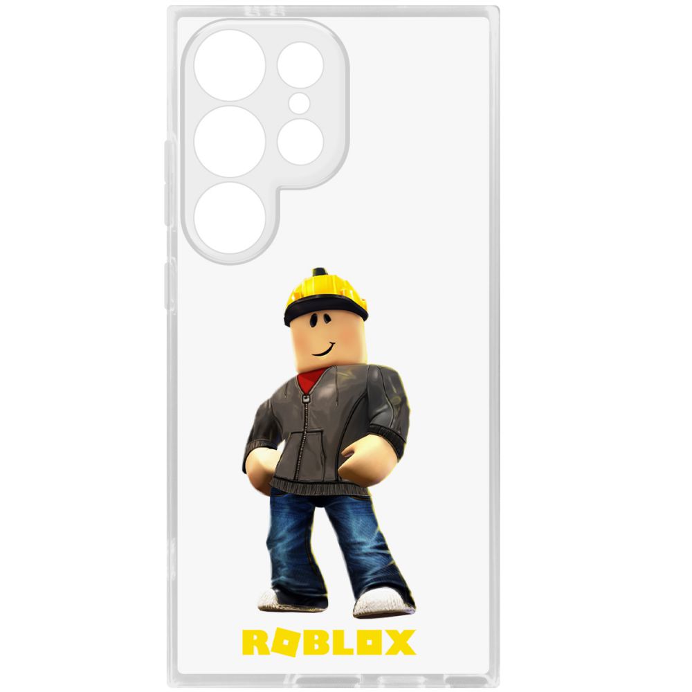 

Чехол-накладка Krutoff Clear Case Roblox-Строитель для Samsung Galaxy S24 Ultra, Прозрачный