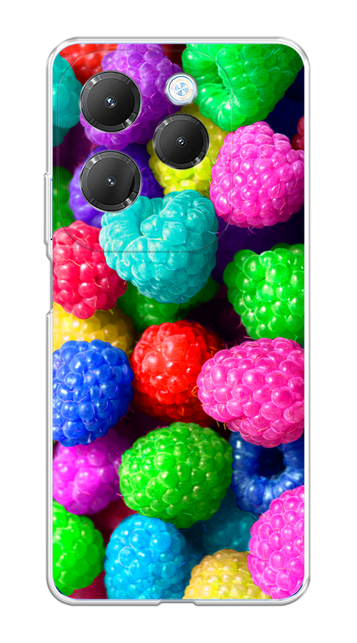 

Чехол на Infinix HOT 40/40 Pro "Леденцовая малина", Фиолетовый;розовый;зеленый, 3105250-1