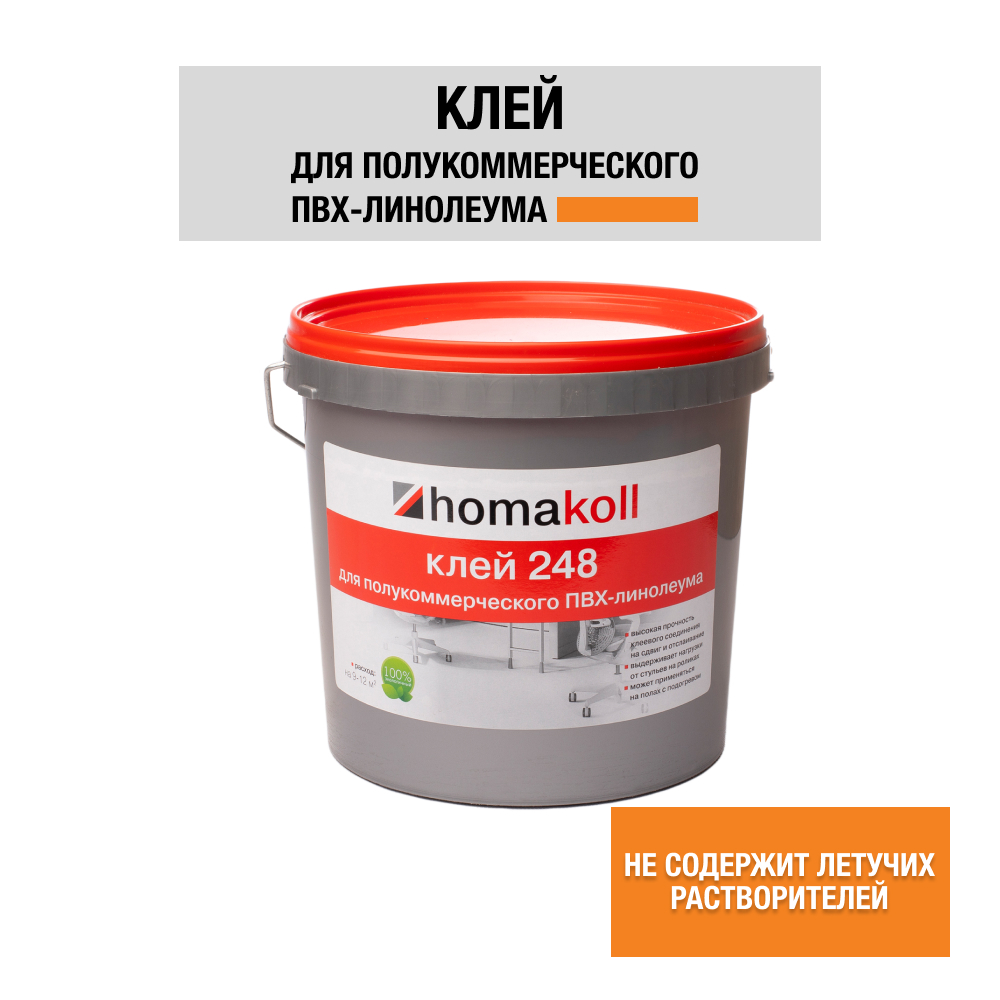 Клей для напольного покрытия Homakoll 248 шпатель для коврового покрытия homa