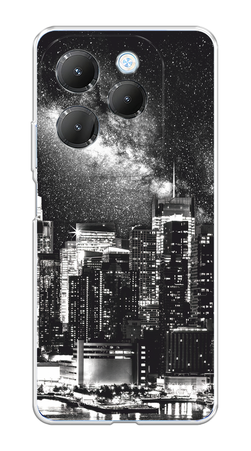 

Чехол на Infinix HOT 40/40 Pro "Ночной Нью-Йорк", Черный;серый;белый, 3105250-1
