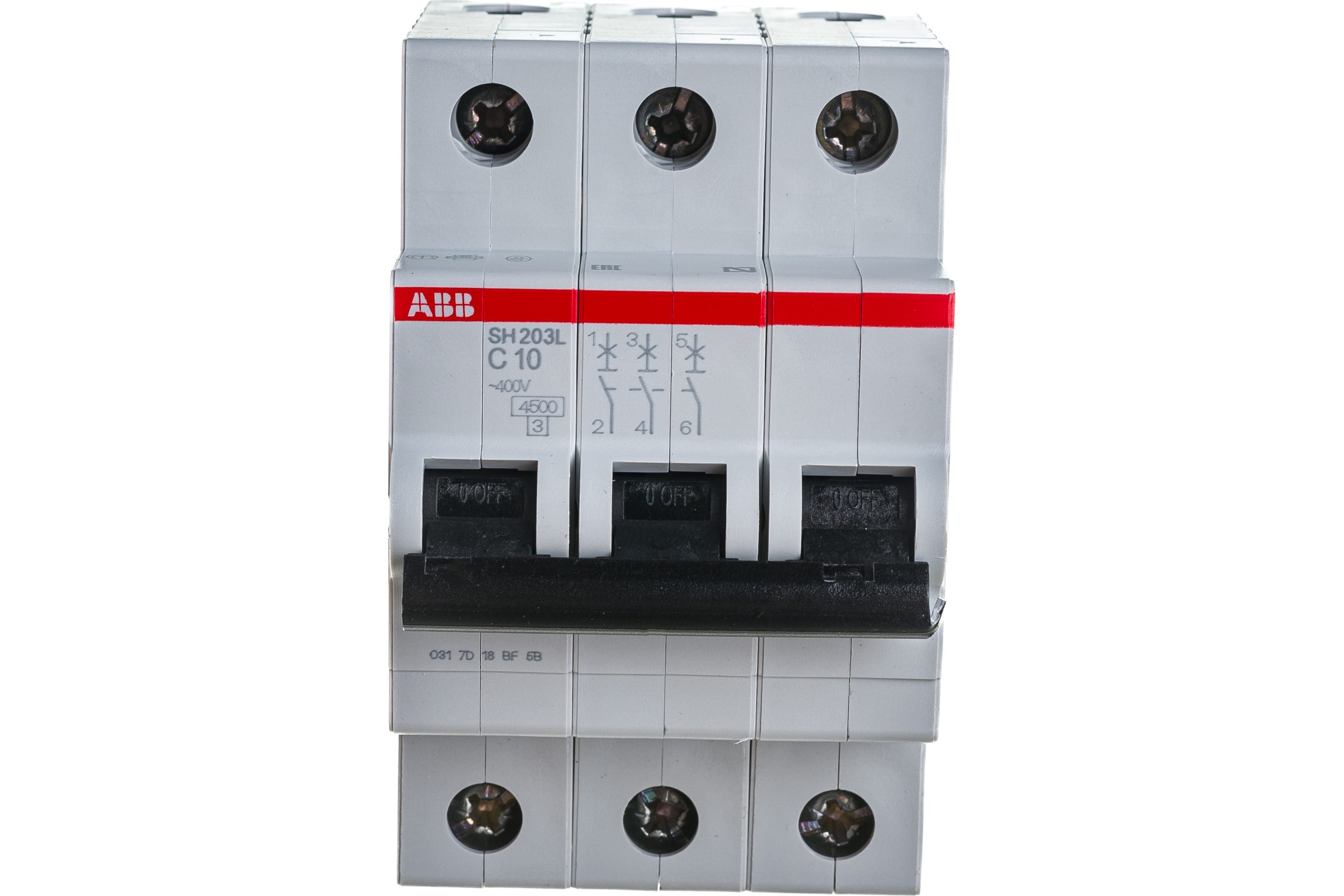 Автоматические выключатели abb 10а. Автоматический модульный выключатель ABB 3п c sh203l 4.5ка 25а 2cds243001r0254. Sh203 ABB. АВВ автоматический выкл. 3р 20а 4,5ка sh203 l. Автомат sh203l с50 трехфазный АВВ.