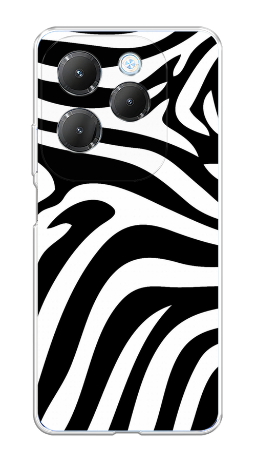 

Чехол на Infinix HOT 40/40 Pro "Полоски зебры", Черный;белый;бежевый, 3105250-1