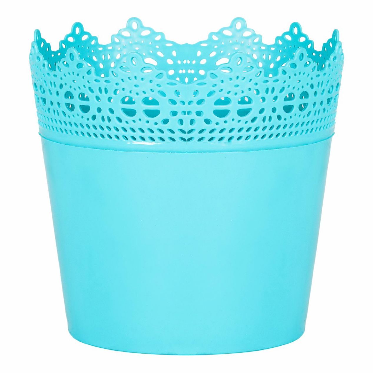 

Цветочный горшок Serinova Crochet 1,45 л бирюзовый 1 шт., Crochet