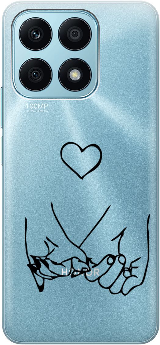Силиконовый чехол на Honor X8a с 3D принтом 
