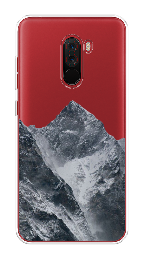 

Чехол на Xiaomi Pocophone F1 "Горы арт 4", Серый;бежевый, 34450-2