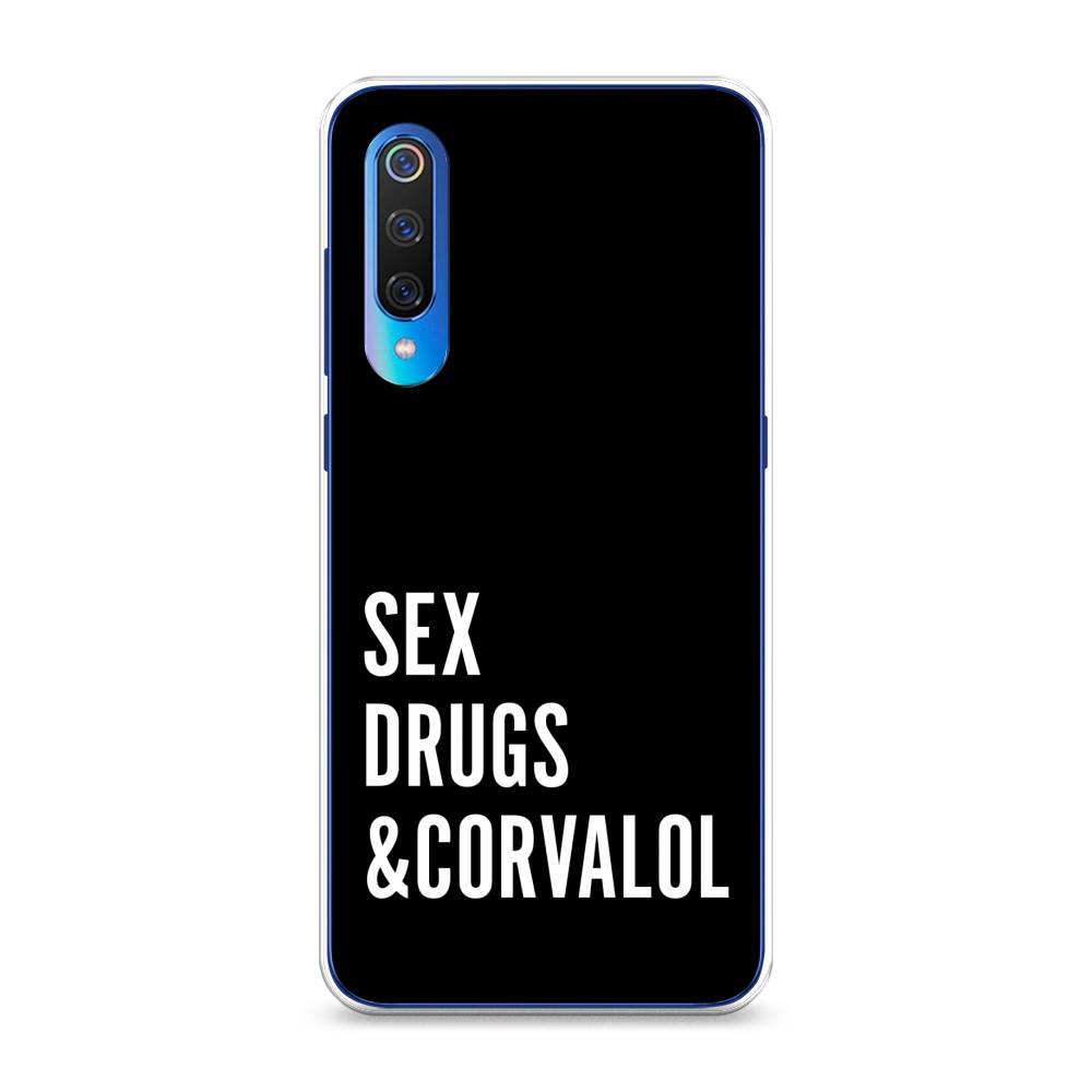 

Чехол на Xiaomi Mi 9 "Corvalol", Черный;серый;белый, 34850-6